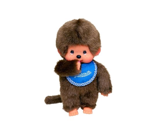 Monchhichi Knuffel Pop Jongen met Slab Blauw 20 cm