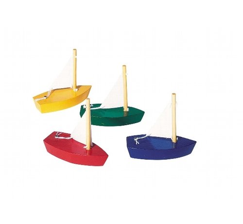 GOKI Mini Zeilboot Hout