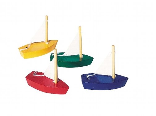 GOKI Mini Zeilboot Hout