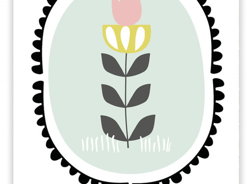Pepermints Wenskaart Tulp