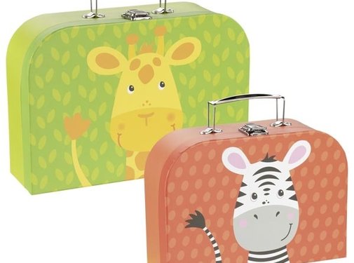 GOKI Suitcases Giraffe and Zebra