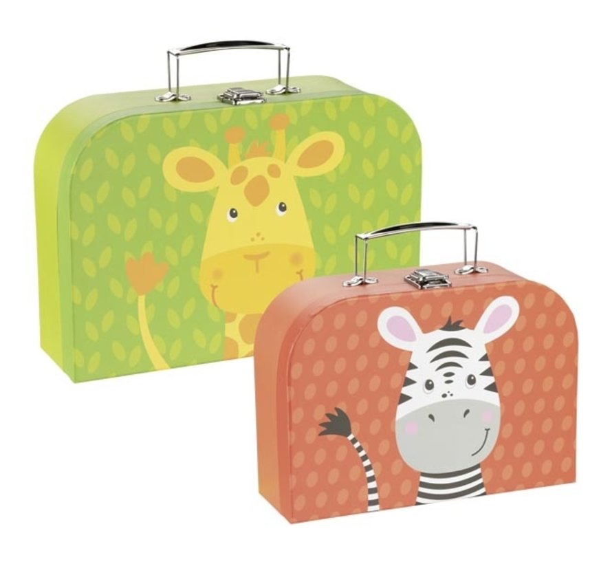 Suitcases Giraffe and Zebra