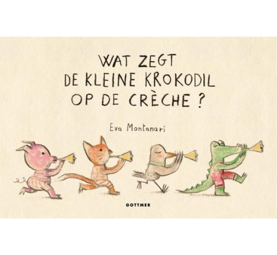 Wat zegt de kleine krokodil op de crèche?