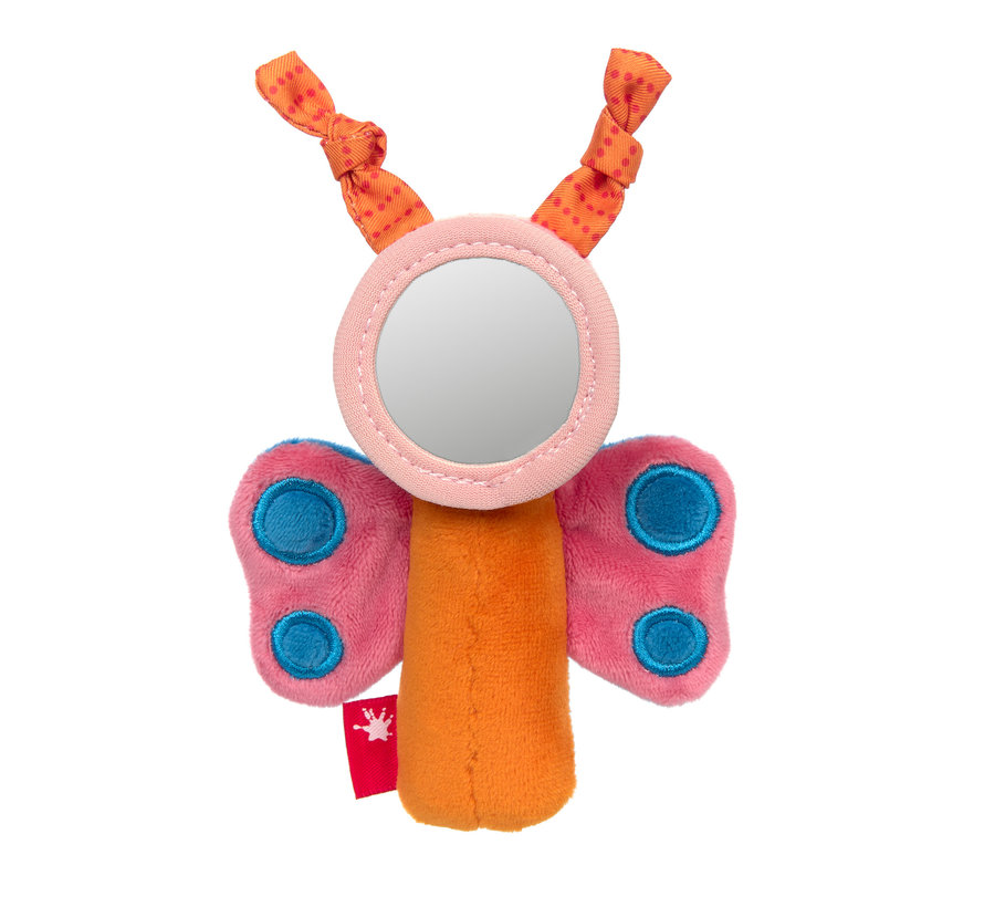 Grasp Toy Butterfly Mirror Red Stars
