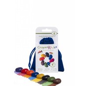 Crayon Rocks 8 Colors in a Blue Velvet Bag