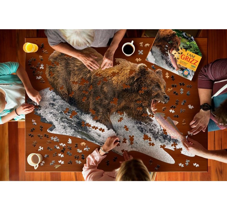 Puzzel Beer I AM Grizz Poster Size 1000 pcs