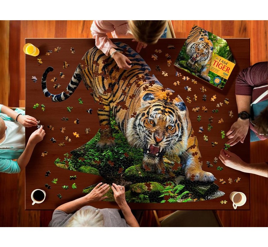 Puzzel Tijger I AM Tiger Poster Size 1000 pcs