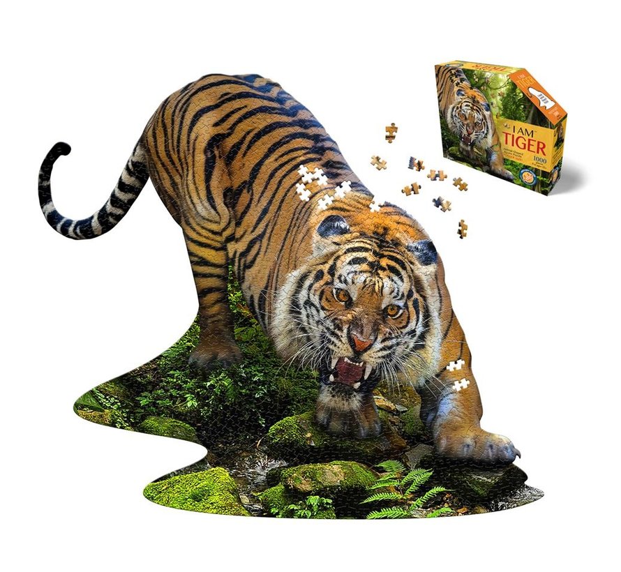 Puzzel Tijger I AM Tiger Poster Size 1000 pcs