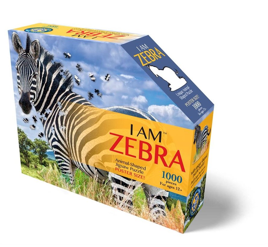 Puzzel I AM Zebra Poster Size 1000 pcs