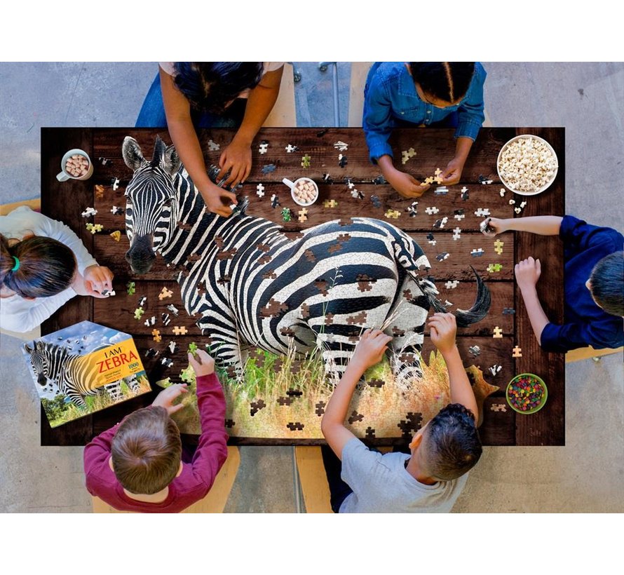 Puzzel I AM Zebra Poster Size 1000 pcs