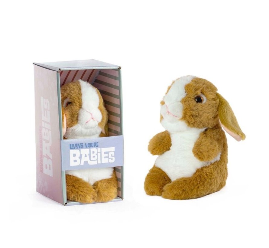 Stuffed Animal Babies Bunny Brown 17 cm