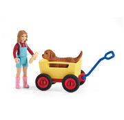 Schleich Puppy Wagon Ride 42543