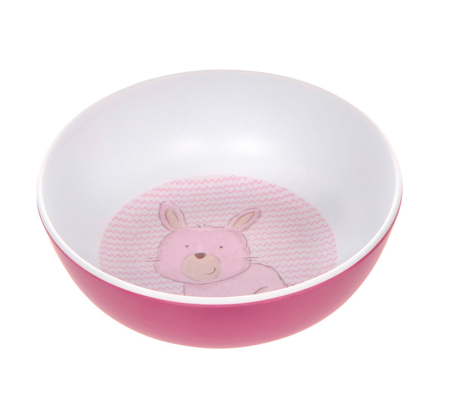 Melamine Bowl Bunny Pink