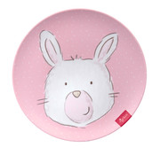 sigikid Bord Melamine Konijn Roze