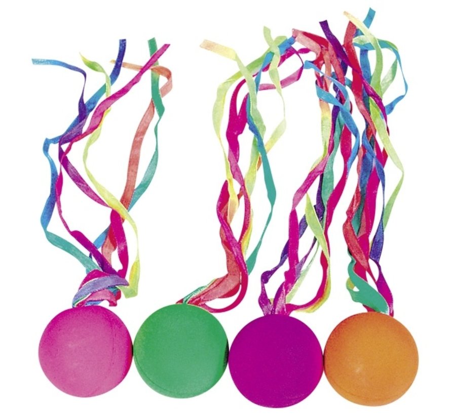 Bouncing Ball with Ribbons