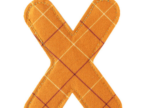 Lilliputiens Stoffen Letter X