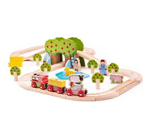 Bigjigs Farm Train Set