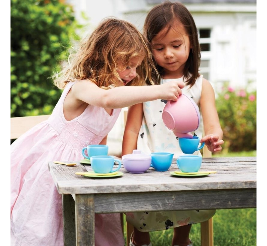 Tea Set Pink Teapot