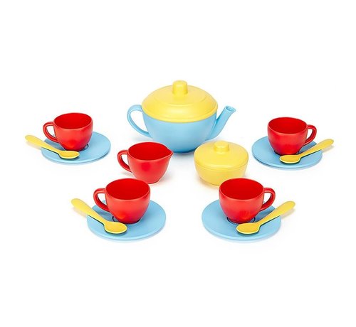 Green Toys Tea Set Blue Teapot