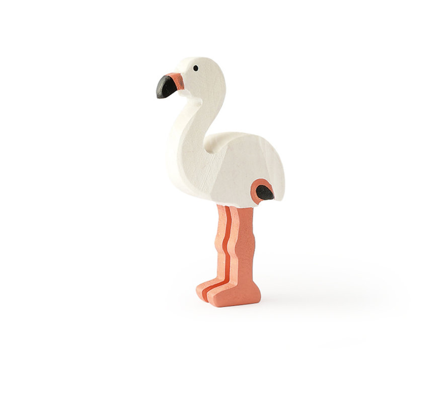 Flamingo Staand Twee Benen