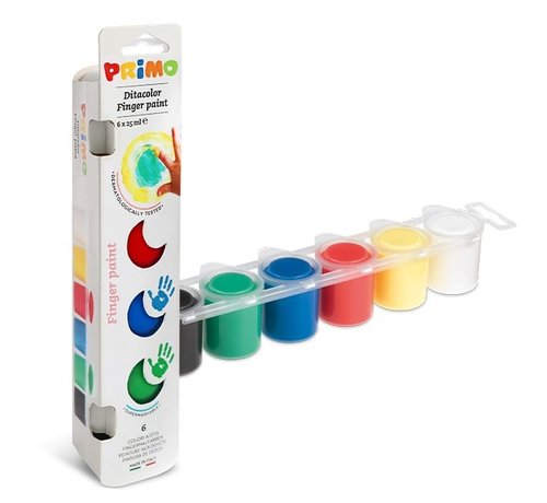 Primo Finger Paint  6 Colors 25 ml