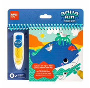 APLI Marine aqua fun book to colour with water