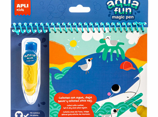 APLI Marine aqua fun book to colour with water