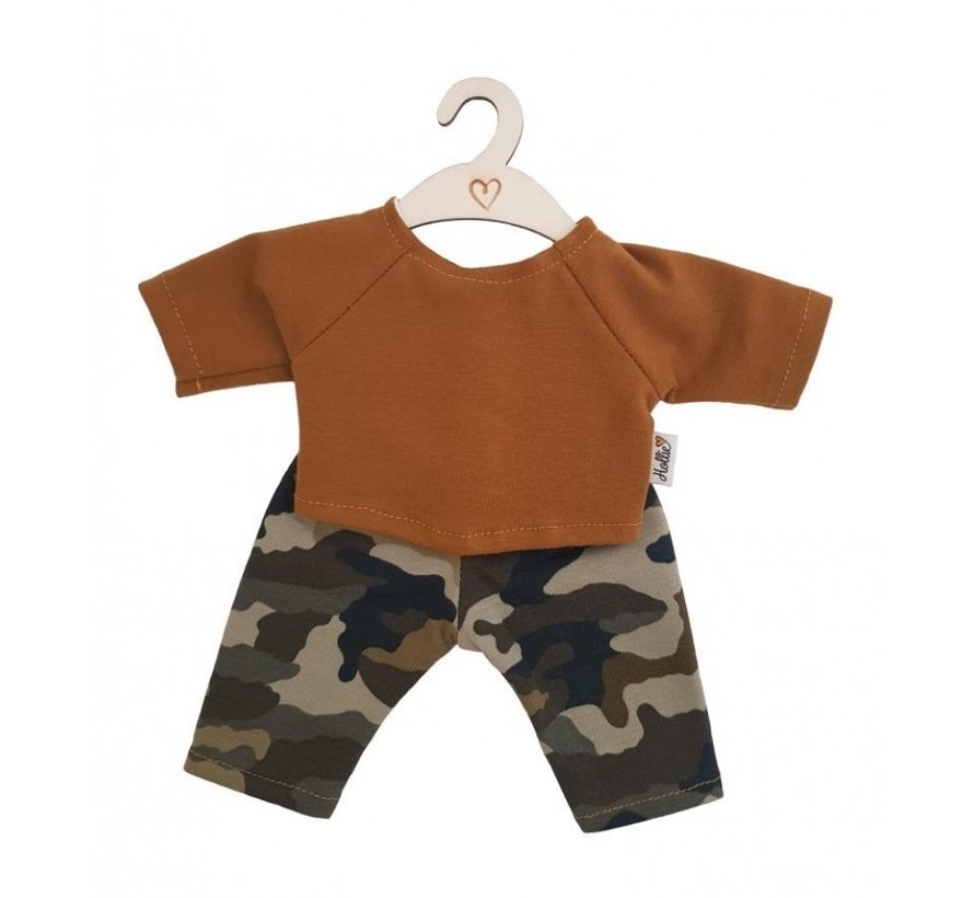 Poppenbroek en Shirt Camouflage Ochre