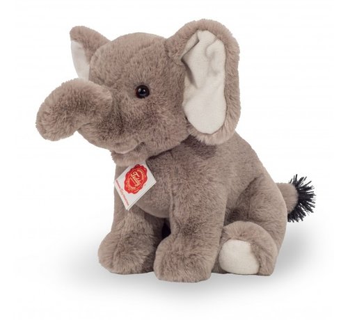 Hermann Teddy Stuffed Animal Elephant Sitting 25 cm