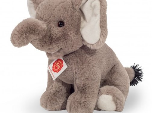 Hermann Teddy Stuffed Animal Elephant Sitting 25 cm
