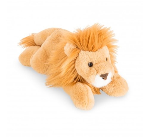 Hermann Teddy Stuffed Animal Lion Lying Down 33 cm