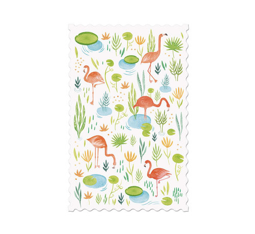 Londji Postcard Flamingos