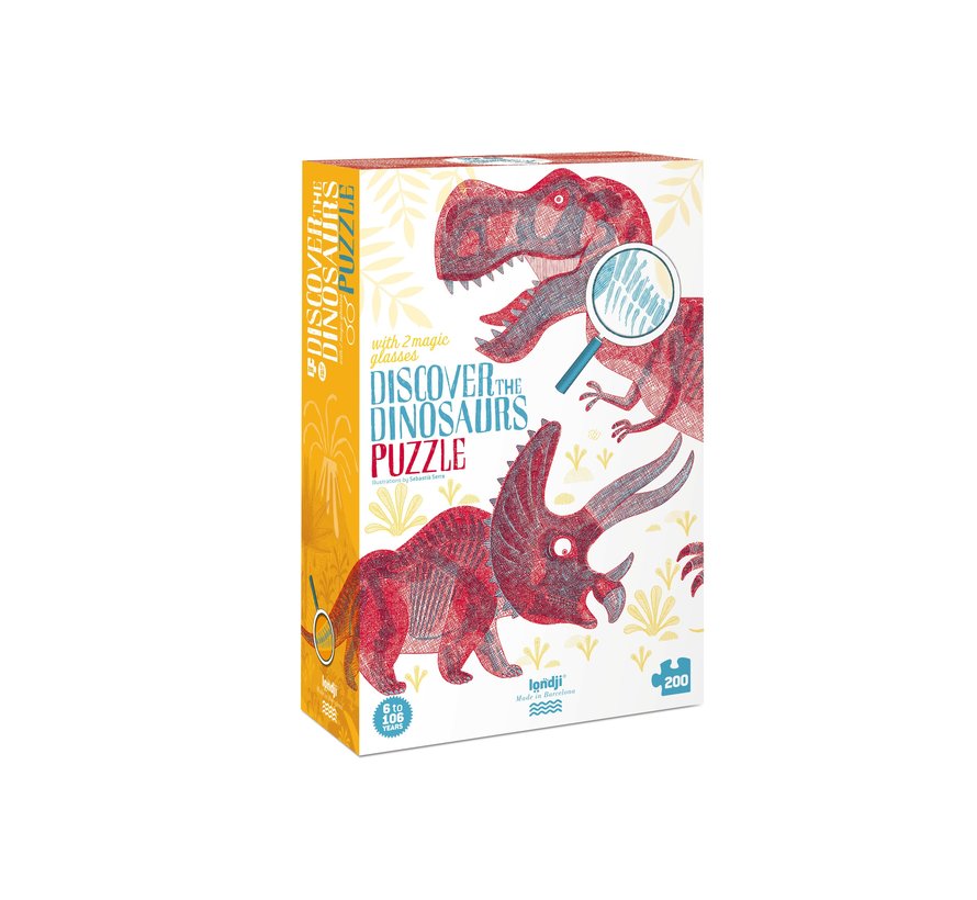 Puzzle Discover the Dinosaurs 200 pcs