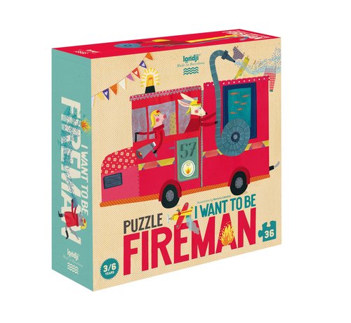 Londji Puzzel I want to be Firefighter 36 pcs