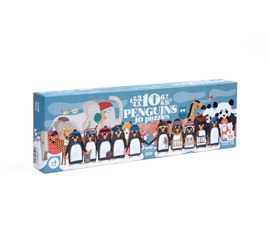 Puzzel 10 Penguins 10 pcs