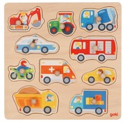 GOKI Lift Out Puzzle Vehicles 10 pcs