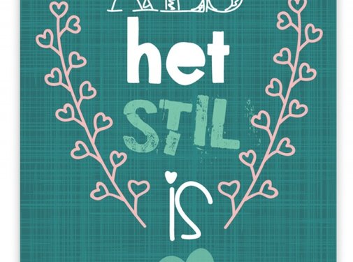 Pepermints Wenskaart Als het stil is