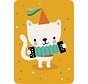 Postkaart Harmonica cat