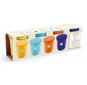 Djeco Boetseerklei Oranje Blauw Set 4-delig