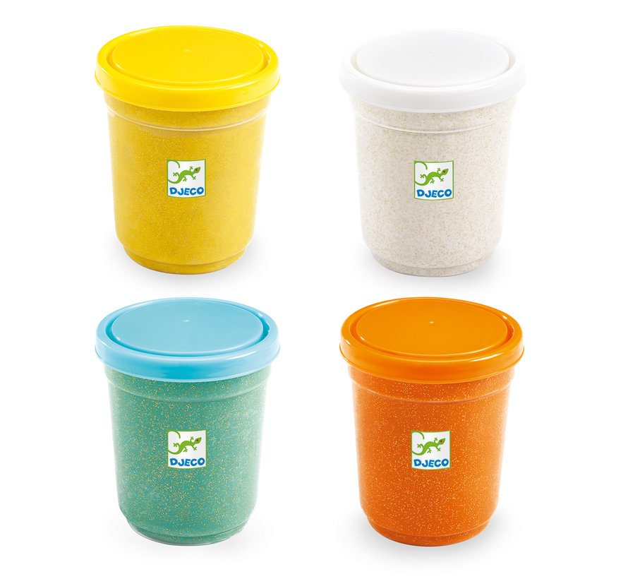 Play Dough Glittery Set 4 pots