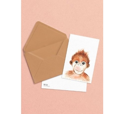 Fritsy Envelop A6 Kraft Bruin