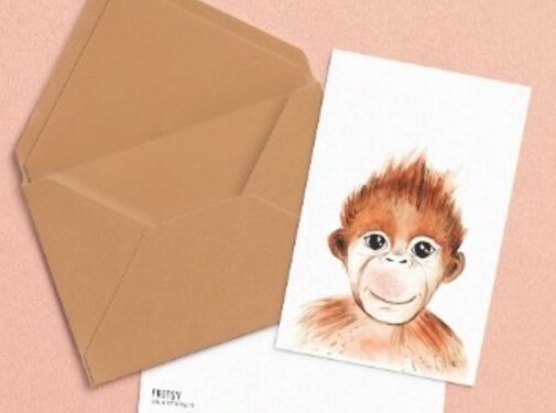 Fritsy Envelop A6 Kraft Bruin