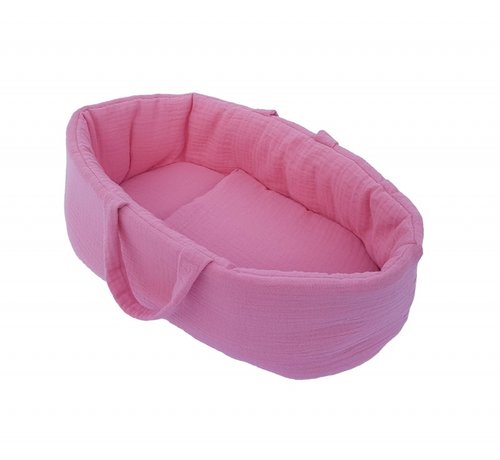 Hollie Baby Basket Old Pink