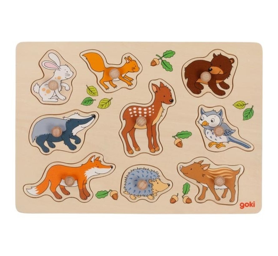 Lift Out Puzzle Forest Animals 9 pcs