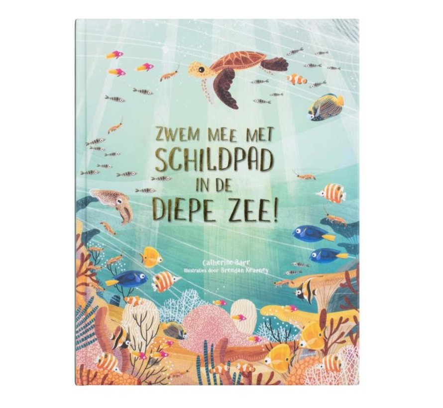 Zwem mee met schildpad in de diepe zee!