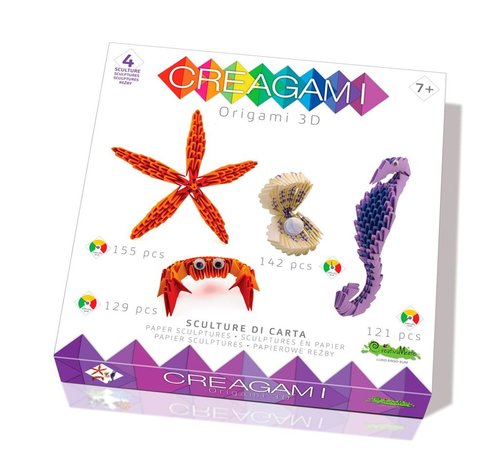 Creagami Origami Set Zeedieren 3D 4-delig