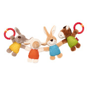 sigikid Pram Chain Plush Farm Animals