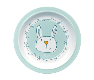 sigikid Melamine Plate Baby Series Bunny Blue