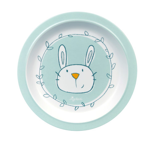 sigikid Melamine Plate Baby Series Bunny Blue