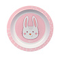 Melamine Plate Baby Series Bunny Pink